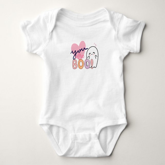 You Are My Boo –Cute Ghost  Baby Bodysuit (Front)