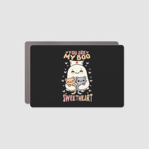 You are my boo Sweetheart Halloween cute ghost Nur Car Magnet