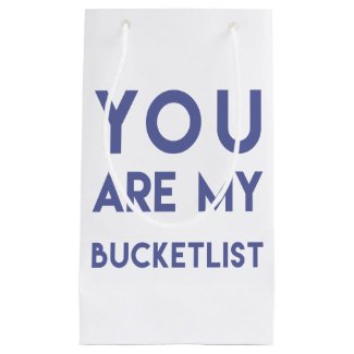 You are my Bucketlist - Romantic quote gift bag