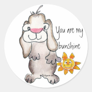 You are my Bunshine- Cartoon Rabbit Sticker