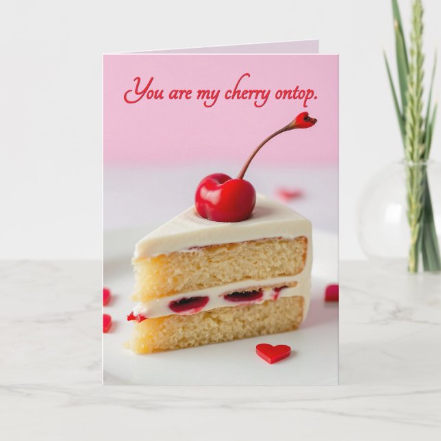 You Are My Cherry Ontop Valentine's Day Card (Front)