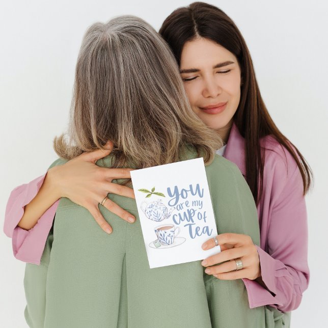 You Are My Cup Of Tea Folded Greeting Card (Creator Uploaded)