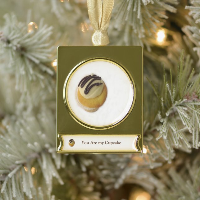 You Are My Cupcake Ceramic Ornament (Tree)