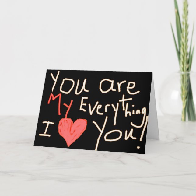 YOU ARE MY EVERYTHING! HOLIDAY CARD (Front)