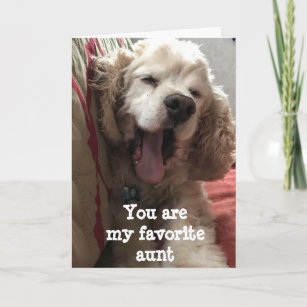 YOU ARE MY FAVORITE ***AUNT**** BIRTHDAY CARD