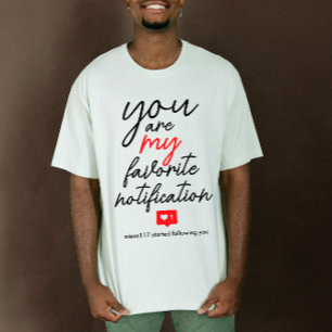 You are my favorite Cute Digital Love Red Couple T-Shirt