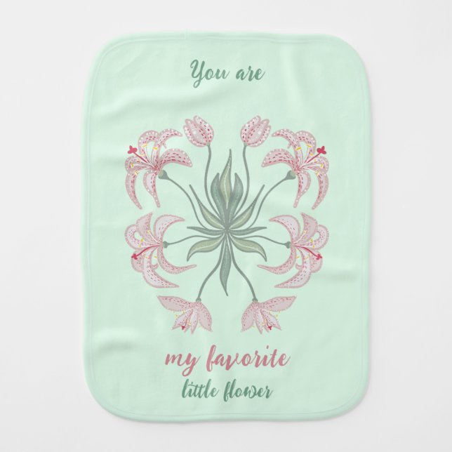 You are my favorite flower Baby Bib (Front)