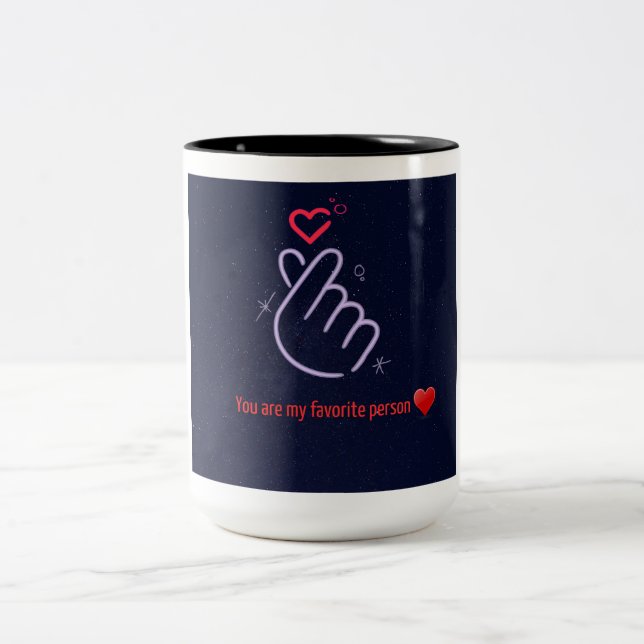  "You Are My Favorite Person" Ceramic Mug (Center)
