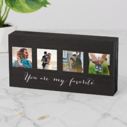 You Are My Favorite Photo Collage Couple&#39;s Wooden Box Sign