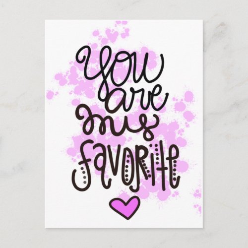 You are my favorite postcard