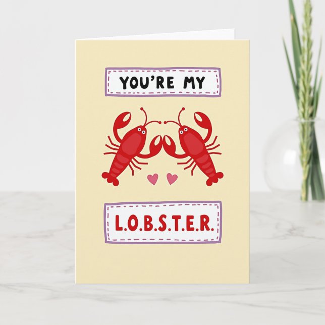 You Are My Forever Lobster Card (Front)
