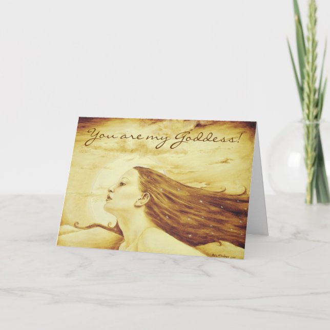 You are my Goddess! Card (Front)