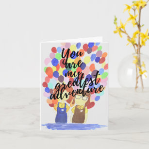 "You are my greatest adventure" greeting card