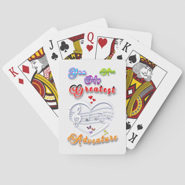 You Are My Greatest Adventure Poker Cards (Back)