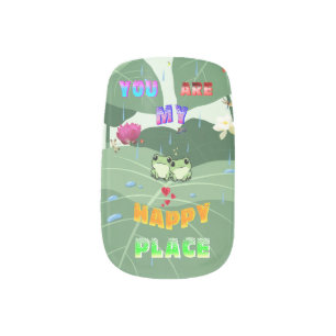 You Are My Happy Place Minx Nail Art