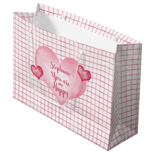 You Are My Heart Large Gift Bag (Front Angled)