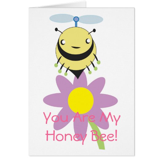You Are My Honey Bee Love Card (Front)