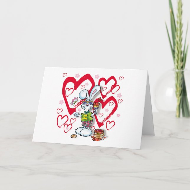 You are my honey bunny holiday card (Front)