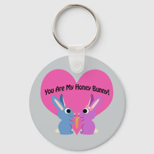 You are My Honey Bunny! Keychain