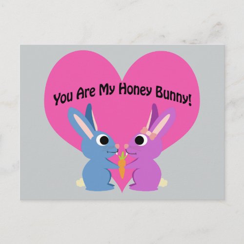 You are My Honey Bunny Postcard