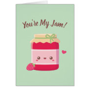 You Are My Jam, Strawberry Jam Valentines Day Pun at Zazzle