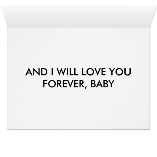 "YOU" ARE MY KID - LOVE YOU FOREVER BABY (Inside Horizontal (Bottom))