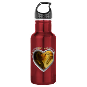 You Are My Light I Am Your Shadow Swan Lake Lovers Stainless Steel Water Bottle