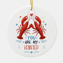 You Are My Lobster Cute Nautical Love Couple Quote