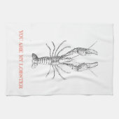 "You are my Lobster" Novelty Kitchen Tea Towel (Horizontal)