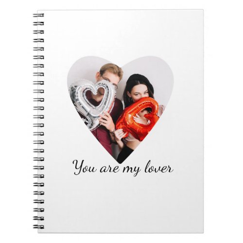 You Are My Lover – Romantic Heart Design Notebook