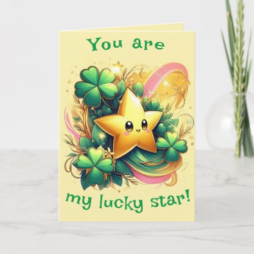 You Are My Lucky Star_St Patrick Day Holiday Card