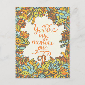You Are My Number One Postcard