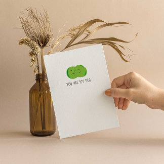 You Are My Pea Letterpress Thank You Card