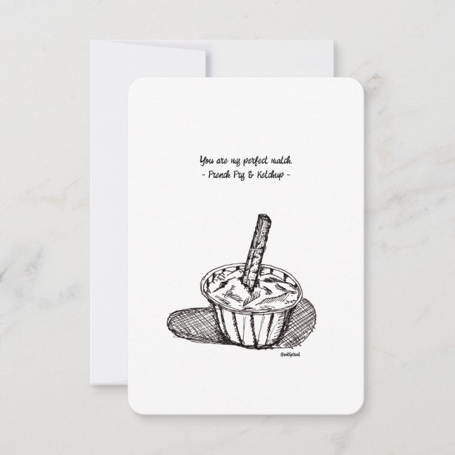 You Are My Perfect Match, Flat Card (Front)