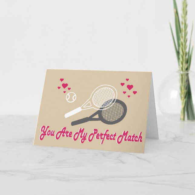 You are my perfect match holiday card (Front)