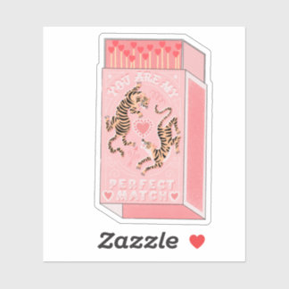 You Are My Perfect Match Match Box Sticker