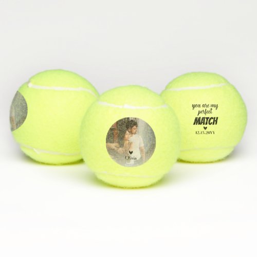 You are my perfect match photo  tennis balls