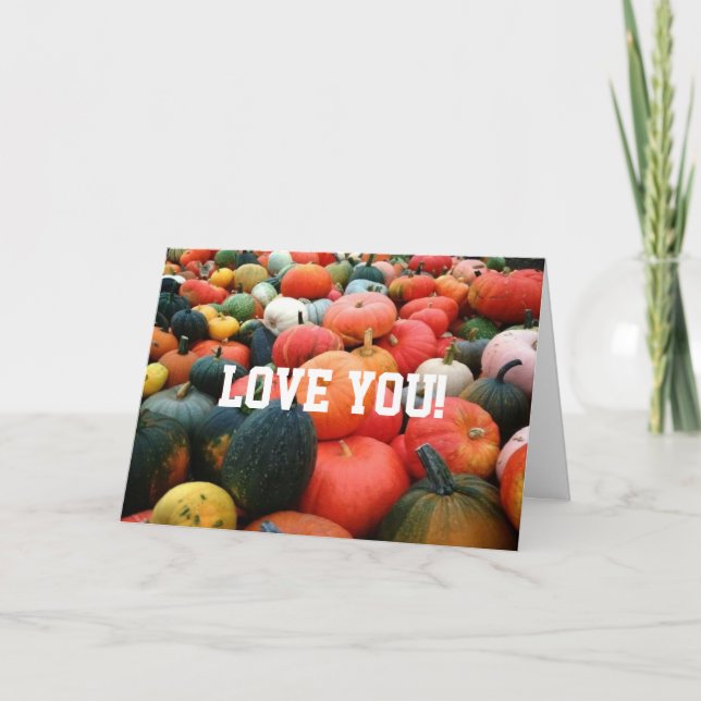 YOU ARE MY ***PUMPKIN FOR LIFE*** HALLOWEEN CARD (Front)