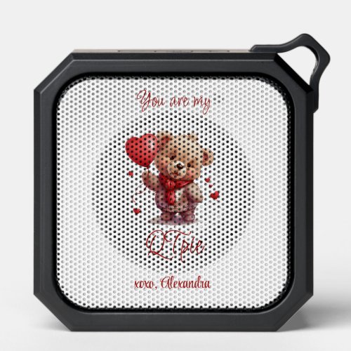 You are my QTpie  Cute Teddy Bear Valentines Day Bluetooth Speaker