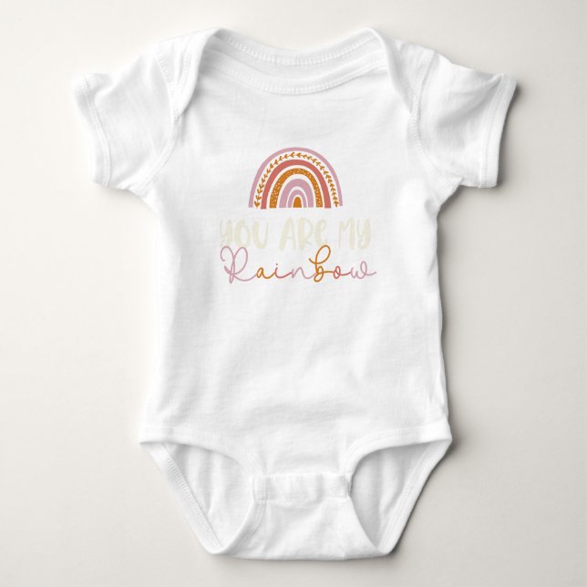 You are my Rainbow Baby T-Shirt   Baby Bodysuit (Front)
