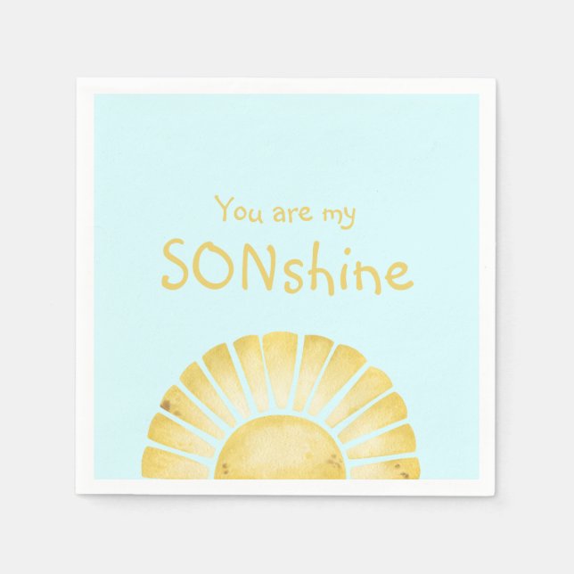 You are my Sonshine baby shower Napkins (Front)
