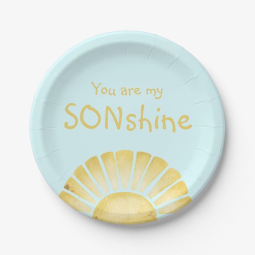 You are my Sonshine baby shower Paper Plates