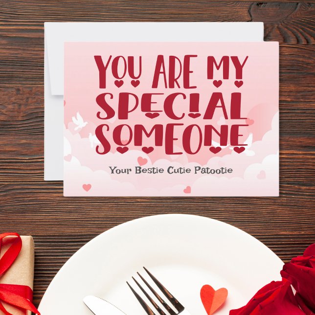 You are my special someone, personalize holiday card (Creator Uploaded)