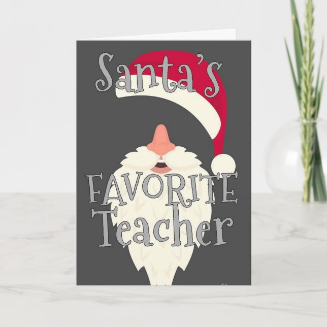YOU ARE MY SPECIAL TEACHER "CHRISTMAS WISHES" CARD (Front)