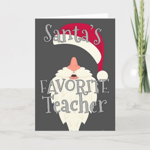 YOU ARE MY SPECIAL TEACHER CHRISTMAS WISHES CARD