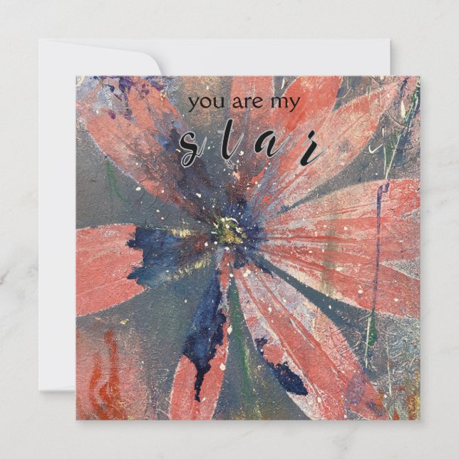 You are my star holiday card (Front)