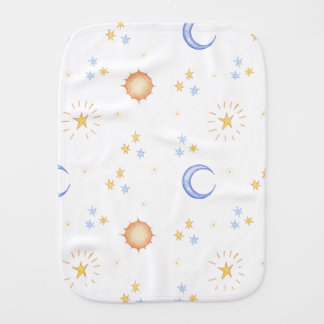 You Are My Sun, Moon, and Stars Baby Burp Cloth
