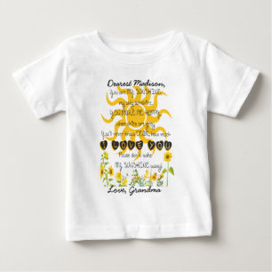 You Are My Sunshine Add Name Baby T-Shirt