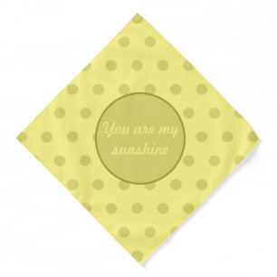 You Are My Sunshine Adult Bandana (Butter Yellow)