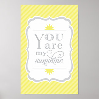 You Are My Sunshine Art Print Baby Nursery Decor